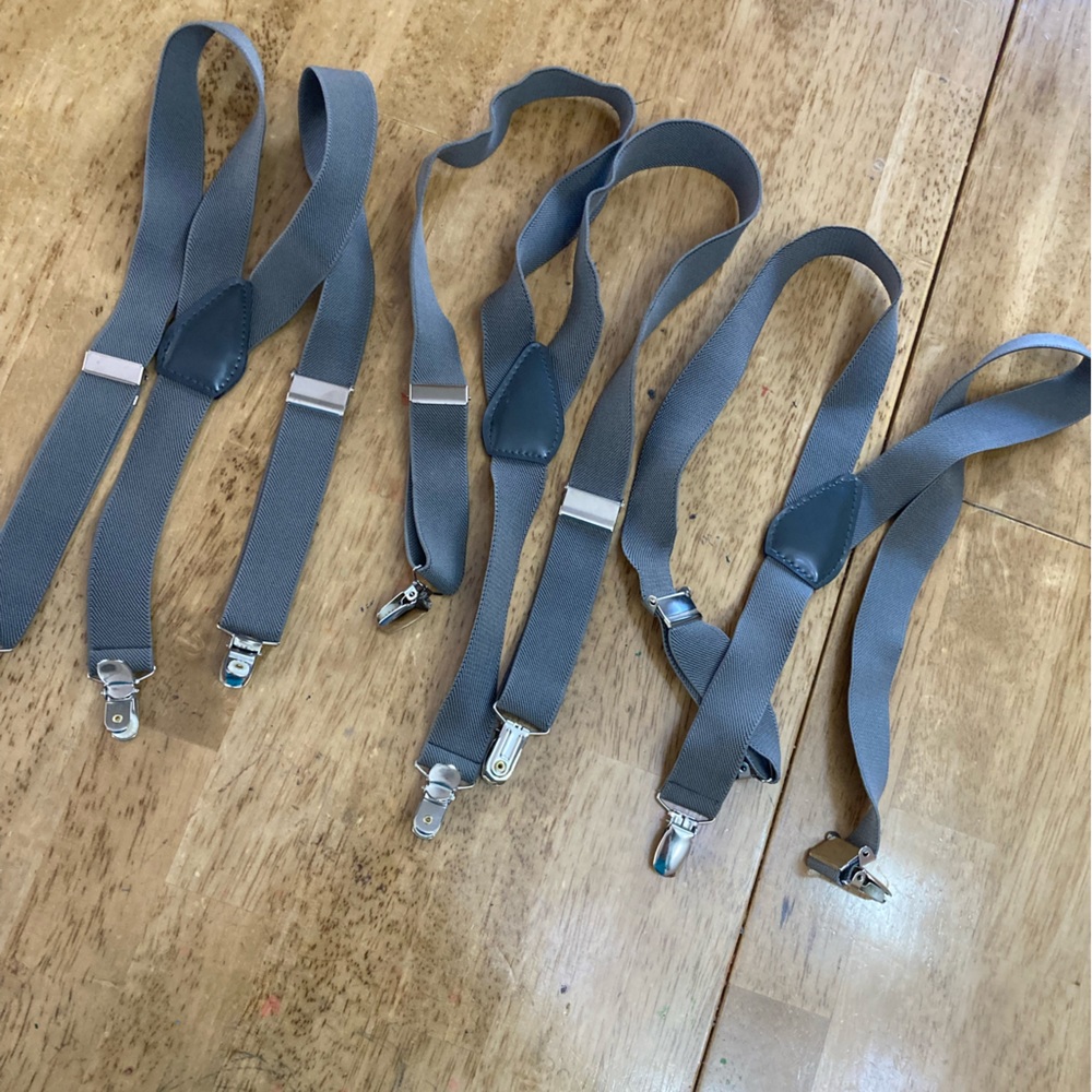 BOYS SUSPENDERS ADJUSTABLE EUC